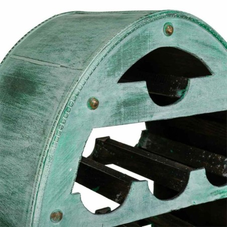 Bottle rack Alexandra House Living Green Wood 27 x 85 x 46 cm 12 bottl