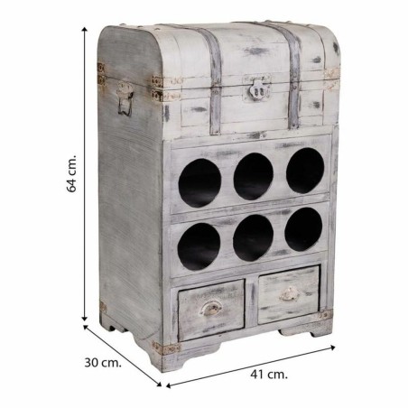 Botellero Alexandra House Living PVC Madera Metal 30 x 64 x 41 cm Baú