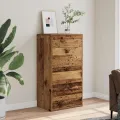 Buffet avec 6 tiroirs vieux bois 50x34x96 cm bois d'ingénierie