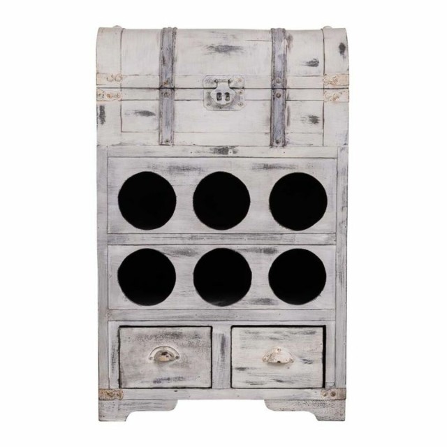 Bottle rack Alexandra House Living PVC Wood Metal 30 x 64 x 41 cm Ches