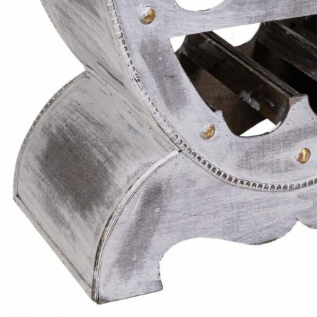 Bottle rack Alexandra House Living Grey Wood 27 x 85 x 46 cm 12 bottle