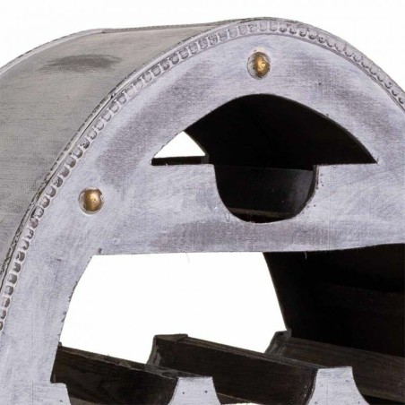 Flessenrek Alexandra House Living Grijs Hout 27 x 85 x 46 cm 12 flesje