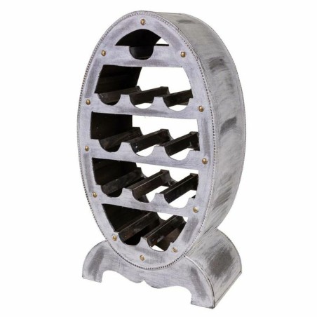 Bottle rack Alexandra House Living Grey Wood 27 x 85 x 46 cm 12 bottle