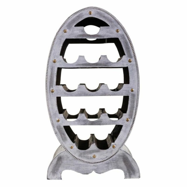 Bottle rack Alexandra House Living Grey Wood 27 x 85 x 46 cm 12 bottle