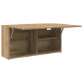 Armoire murale de bain chêne artisanal bois d'ingénierie