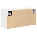 Armoire murale de bain blanc 60x25x30 cm bois d'ingénierie