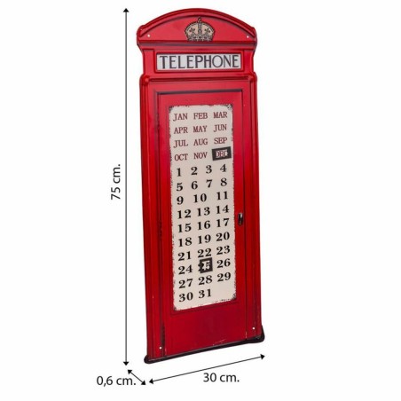 Muurplaat Alexandra House Living Telephone Ijzer 75 x 30 cm