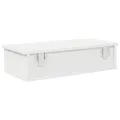 Étagère murale avec tiroirs blanc 60x25x15 cm bois d'ingénierie