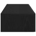 Étagère murale avec tiroirs noir 60x26,5x15cm bois d'ingénierie
