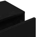 Étagère murale avec tiroirs noir 60x26,5x15cm bois d'ingénierie