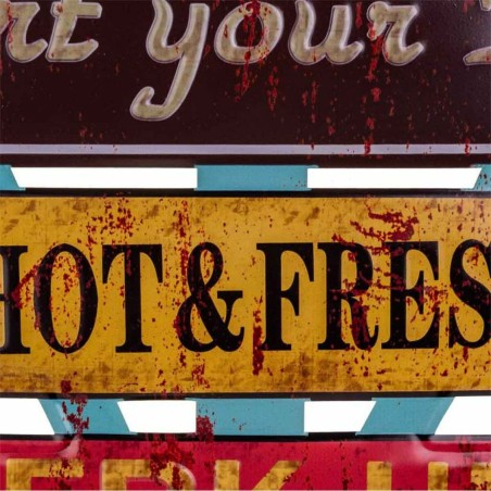 Placca da Parete Alexandra House Living Ferro 50 x 1 x 58 cm Segnali