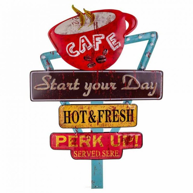 Plaque Murale Alexandra House Living Fer 50 x 1 x 58 cm Signaux