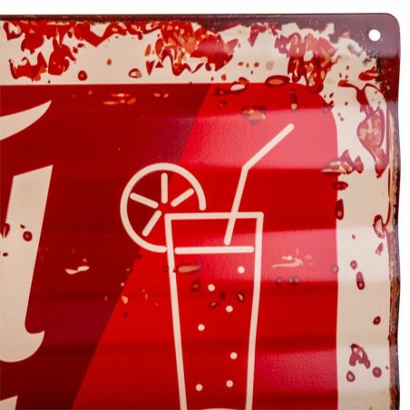 Placca da Parete Alexandra House Living Cold Drink Ferro 59 x 1 x 40 c