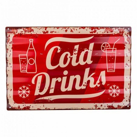 Wall Plate Alexandra House Living Cold Drink Iron 59 x 1 x 40 cm