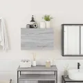Armoire murale de bain sonoma gris 60x25x40cm bois d'ingénierie