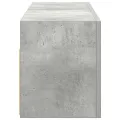 Armoire murale de bain gris béton 80x25x30 cm bois d'ingénierie