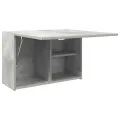 Armoire murale de bain gris béton 60x25x40 cm bois d'ingénierie