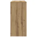 Bureau chêne artisanal 102,5x35x75 cm bois d'ingénierie