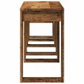 Tables gigognes 3 pcs vieux bois bois d'ingénierie