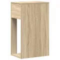 Support de tour d'ordinateur et tiroir chêne sonoma 30x44x74 cm