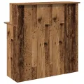Bureau de réception vieux bois 100x50x103,5cm bois d'ingénierie