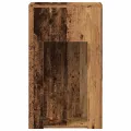 Support de tour d'ordinateur avec tiroir vieux bois 30x44x74 cm