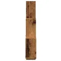 Étagère murale sous forme de cube vieux bois 78x15x93 cm