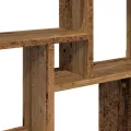 Étagère murale sous forme de cube vieux bois 78x15x93 cm