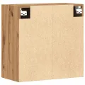 Armoire murale chêne artisanal 60x31x60 cm bois d'ingénierie