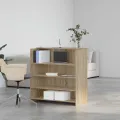 Bureau réception chêne sonoma 100x50x103,5 cm bois d'ingénierie