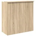 Bureau réception chêne sonoma 100x50x103,5 cm bois d'ingénierie