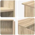 Bureau réception chêne sonoma 100x50x103,5 cm bois d'ingénierie