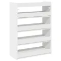 Étagère à chaussures blanc 80x25x61,5 cm bois d'ingénierie
