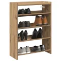 Étagère à chaussures chêne artisanal bois d'ingénierie