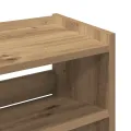 Étagère à chaussures chêne artisanal bois d'ingénierie