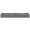Cadre de lit ottoman sans matelas gris foncé 100x200 cm tissu