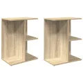 Tables de chevet 2pcs chêne sonoma 46,5x29x61cm bois ingénierie
