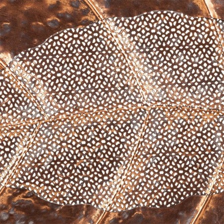 Centro de Mesa Alexandra House Living Dorado Hierro 41 x 5 x 77 cm Hoj