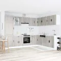 Ensemble d'armoires de cuisine 14 pcs Porto bois d'ingénierie