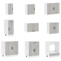 Ensemble d'armoires de cuisine 14 pcs Porto bois d'ingénierie