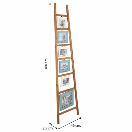 Portafoto Alexandra House Living Naturale Legno di abete 2 x 180 x 46 2