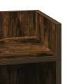Tables d'appoint 2 pcs avec étagère chêne fumé 25,5x27x60 cm