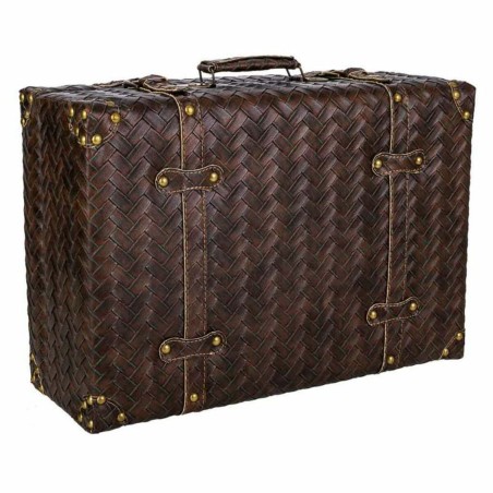 Valise décorative Alexandra House Living Marron Cuir Synthétique Boi