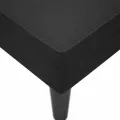 Fauteuil long avec accoudoir droit noir tissu