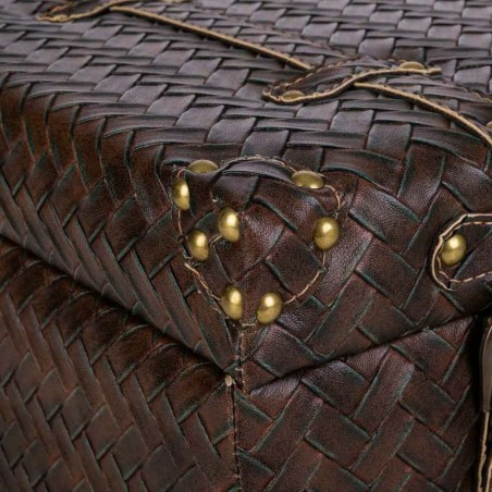 Valise décorative Alexandra House Living Marron Cuir Synthétique Boi