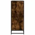 Étagère à chaussures chêne fumé 48x38x97,5 cm bois d'ingénierie