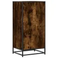 Étagère à chaussures chêne fumé 48x38x97,5 cm bois d'ingénierie