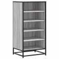 Étagère à chaussures sonoma gris 48x38x97,5cm bois d'ingénierie