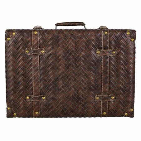 Valise décorative Alexandra House Living Marron Cuir Synthétique Boi
