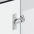 Armoire murale d'angle de cuisine Kalmar noir bois d'ingénierie